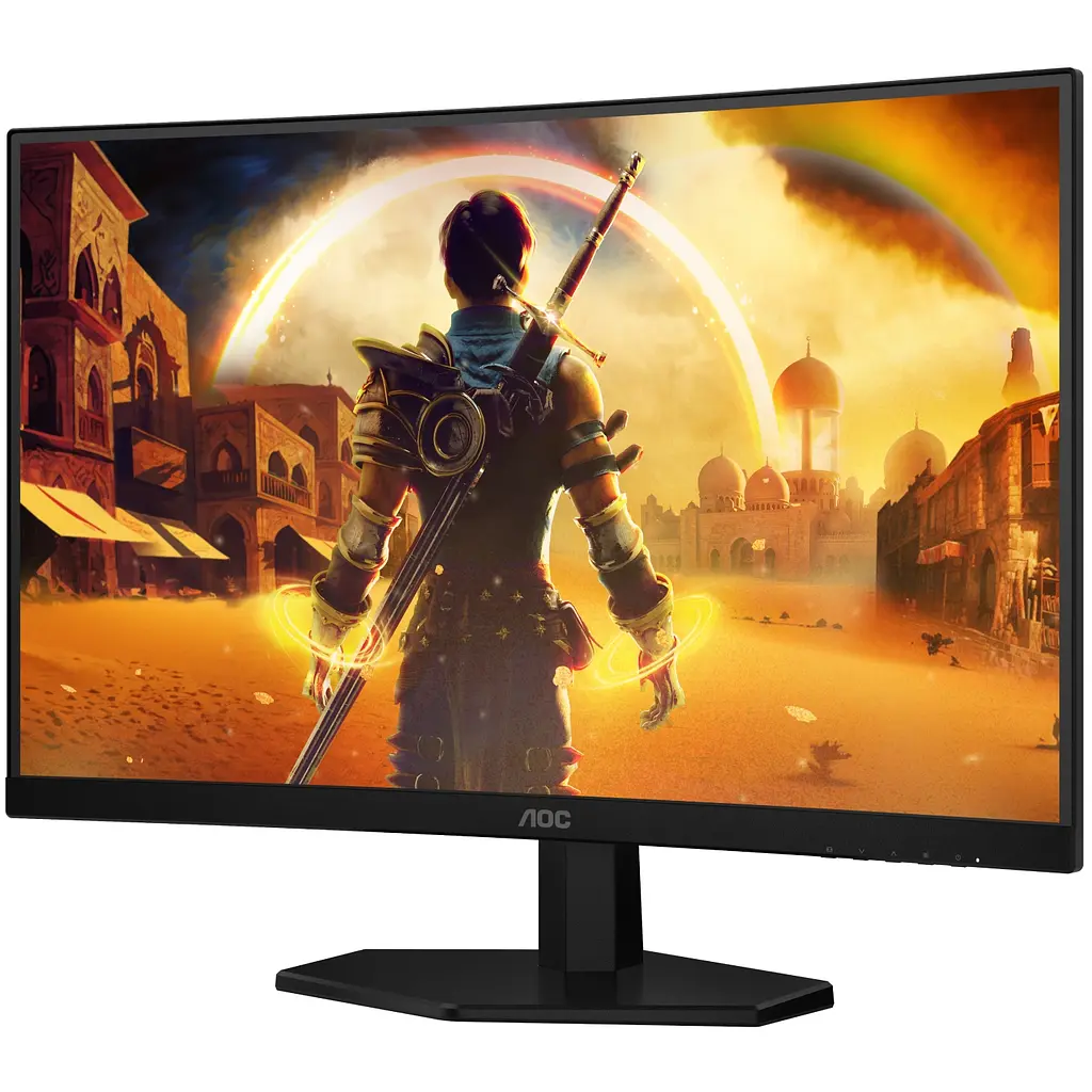 Монитор AOC TFT 27" C27G42E, VA, 180 Гц, изогнутый, 2хHDMI, DP, динамики, черно-красный - фото 3