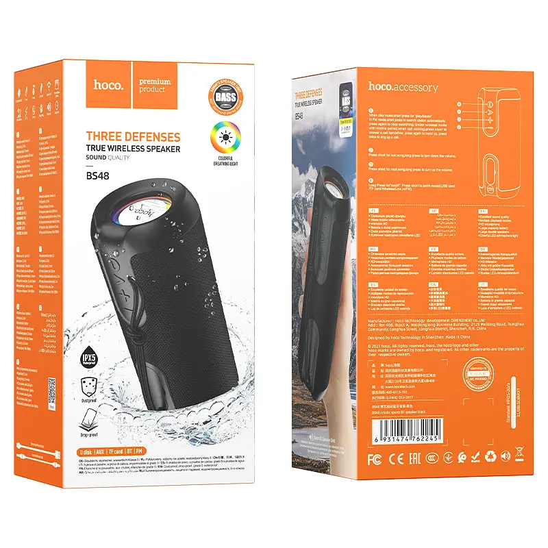 Портативна акустика Hoco Portable Speaker BS48 [Black] [69797] - фото 3