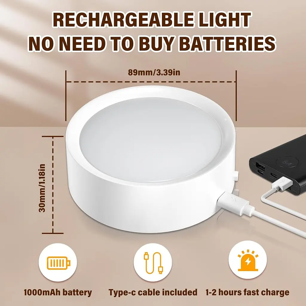Акумуляторна лампочка TobeBright E27 з пультом дистанційного керування, батарейні лампочки для ламп, затемнення світлодіодні - фото 4
