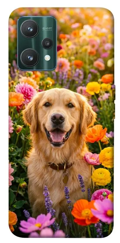 TPU чохол Demsky Flowery labrador для Realme 9 Pro
