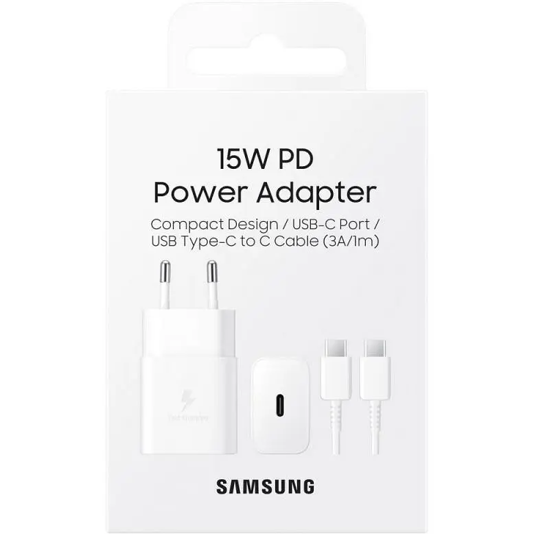 Зарядний пристрій Samsung 15W Power Adapter Type-C White (EP-T1510XW) - фото 5
