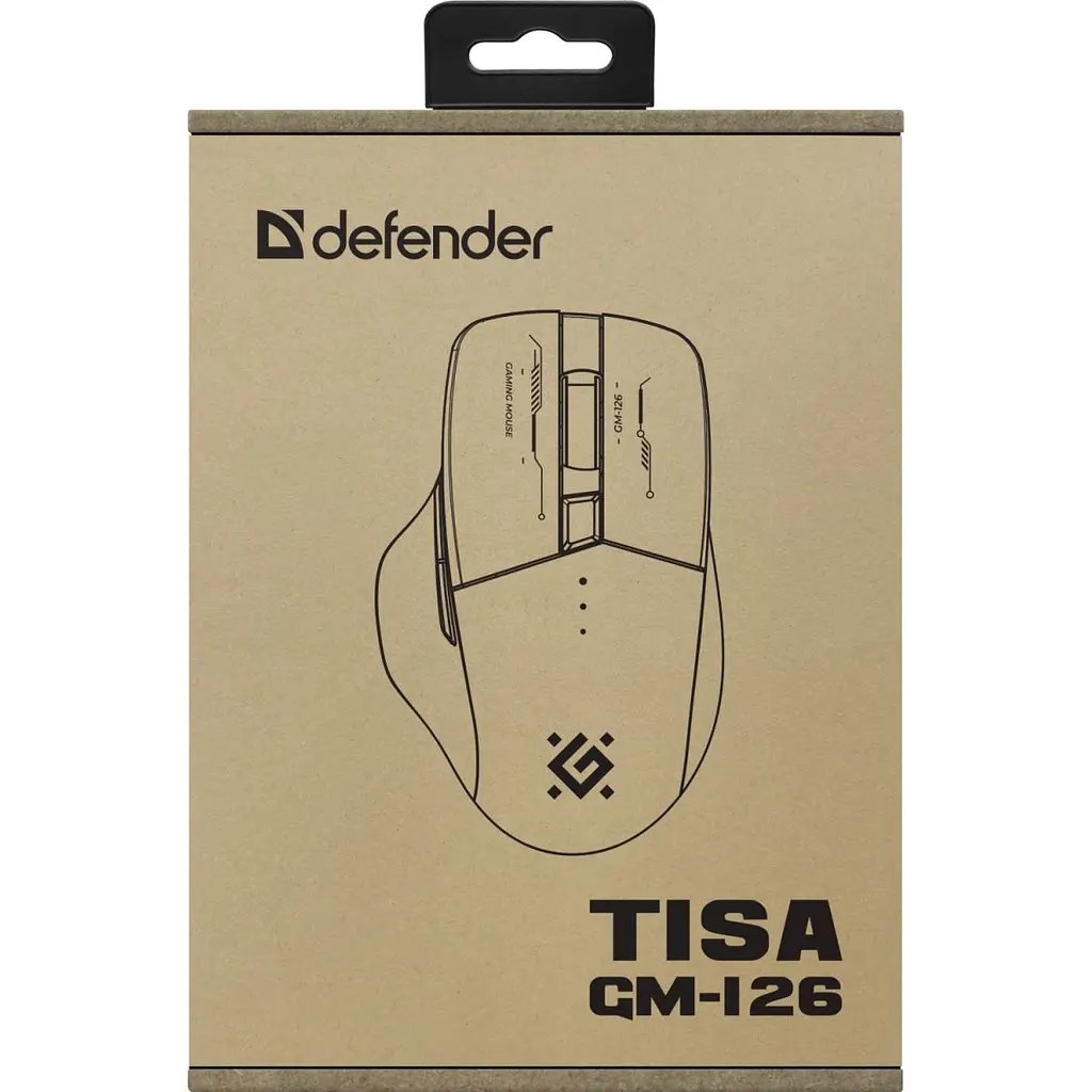 Комп'ютерна мишка Defender Tisa GM-126 бездротова ігрова 1600 dpi. 7кн. 400 mAh синьо-біла (52126) - фото 2