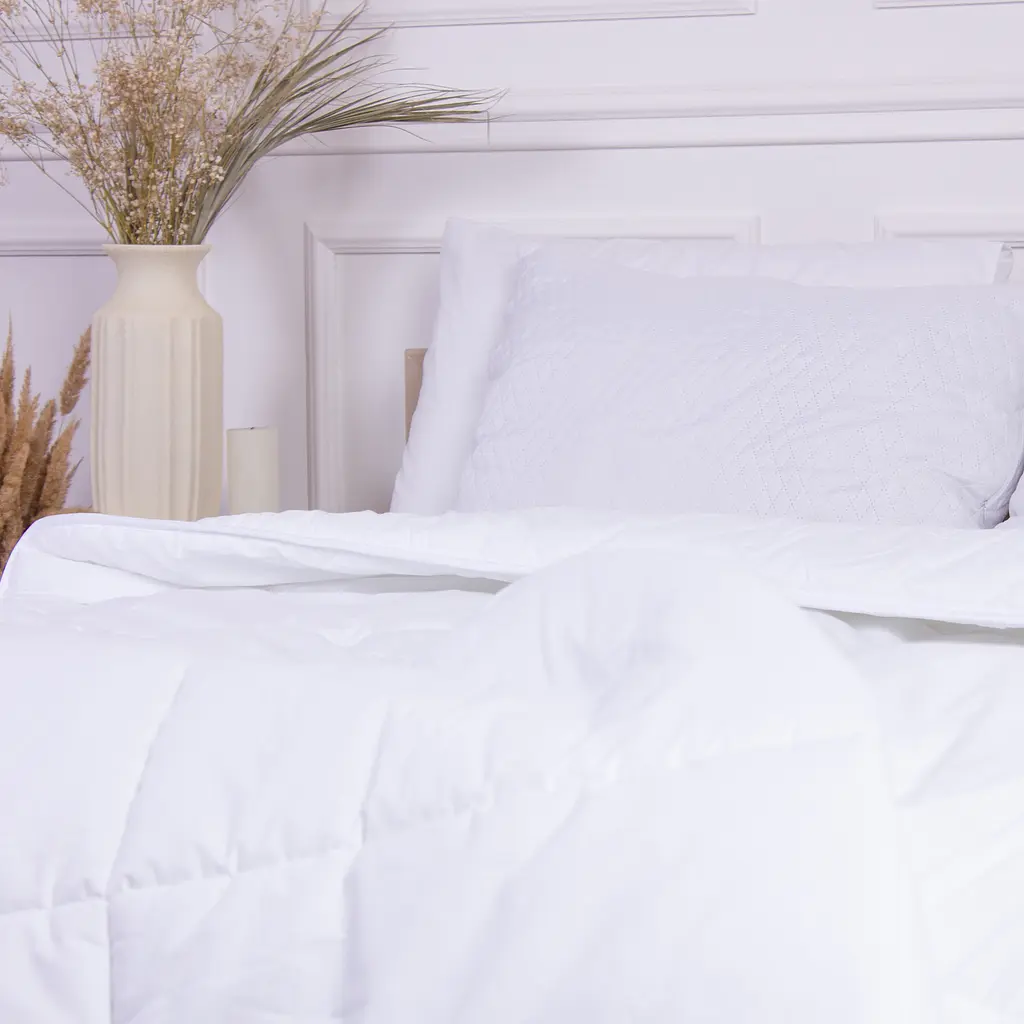 Ковдра дитяча MirSon Bianco EcoSilk №1301 антиалергенна демісезонна 110x140 см біла (237053845) - фото 6