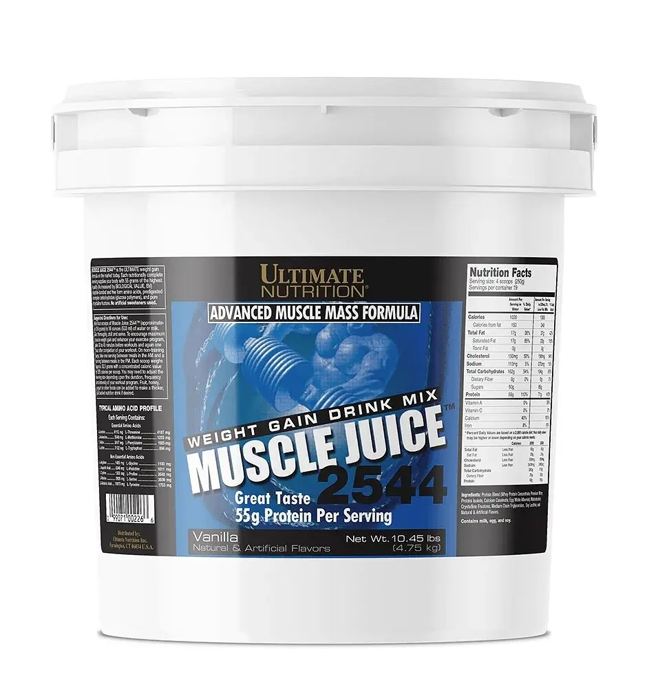 Гейнер Ultimate Nutrition Muscle Juice 2544, 4.75 кг - Ваніль