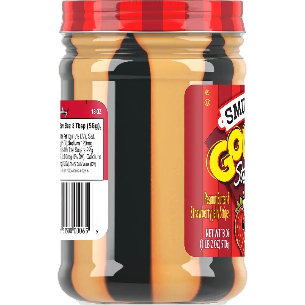 Паста арахісова Smucker's з полуничними смужками 510 г - фото 3