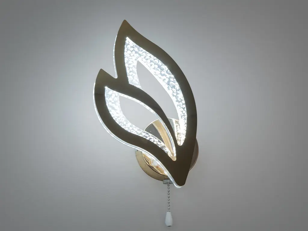 Світильник настінний LED Diasha 2455/1G 17W золотий для вітальні коридору кухні офісу кафе - фото 2