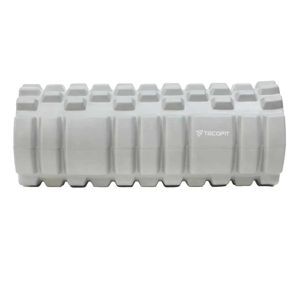 Масажний ролик TECOFIT Foam roller 33x14 см Сірий (TOP18013781/2) - фото 3