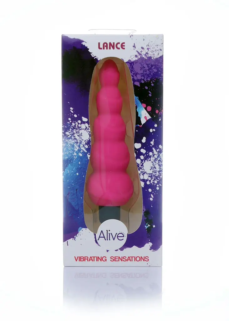 Анальний вібратор Alive Lance Plug Vibrator, 14 см (рожевий) - фото 5