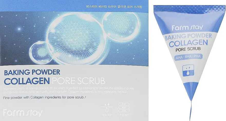 Скраб для обличчя з колагеном FarmStay Collagen Baking Powder Pore Scrub 7 г - фото 2
