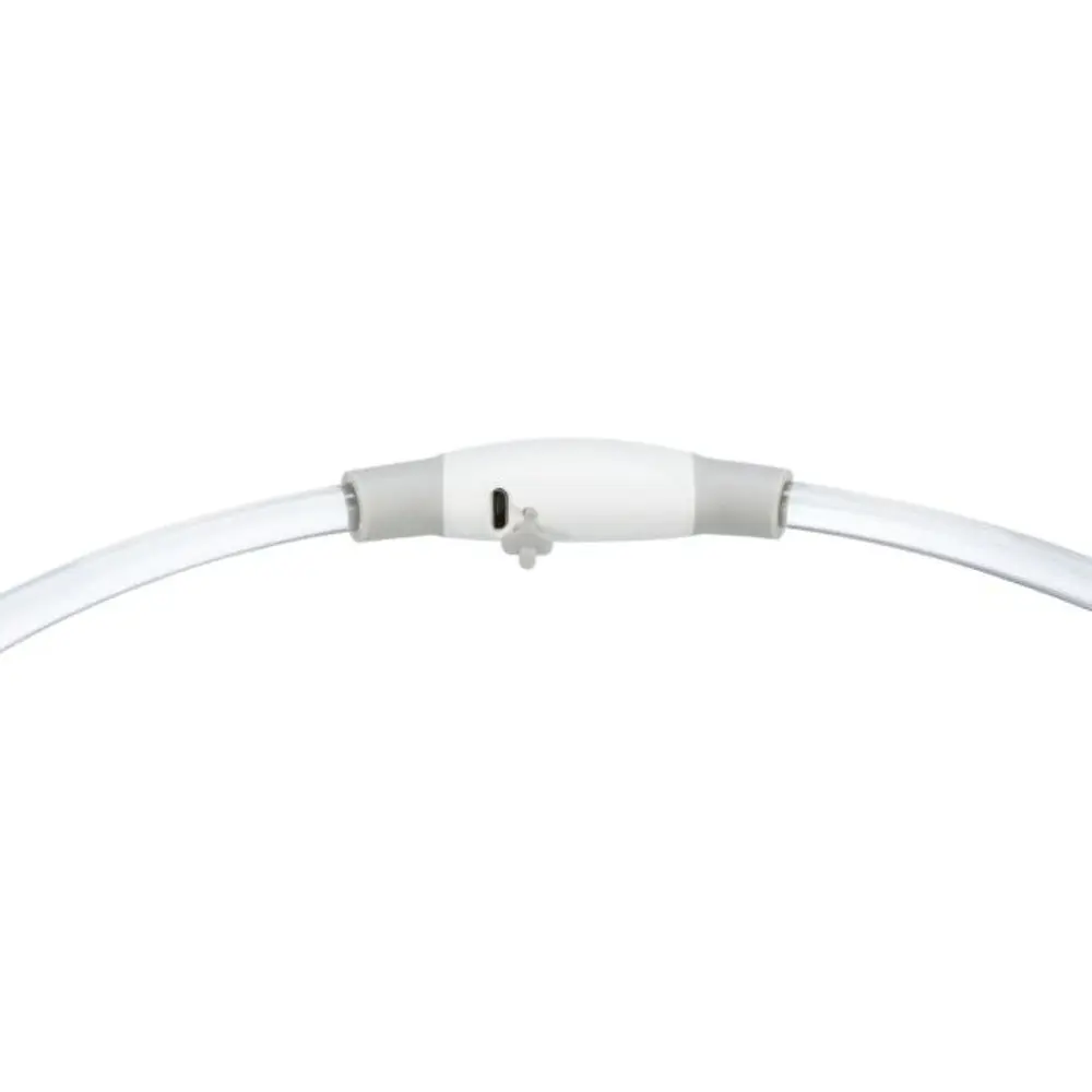 Нашийник для собак Trixie Flash Light Ring USB миготливий силіконовий L–XL 65 см/8 мм синій-зелений-червоний - фото 2