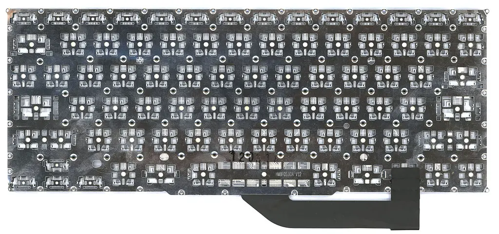 Клавіатура для ноутбука Apple MacBook Pro A1398 (2012, 2013, 2014, 2015) з підсвічуванням (Light) Black, (No Frame), RU (горизонтальний ентер) - фото 2