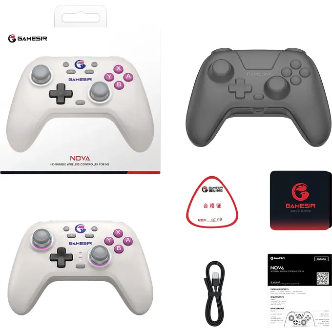Геймпад XiaoJi GameSir T4 Nova Retro White [122731] - фото 4