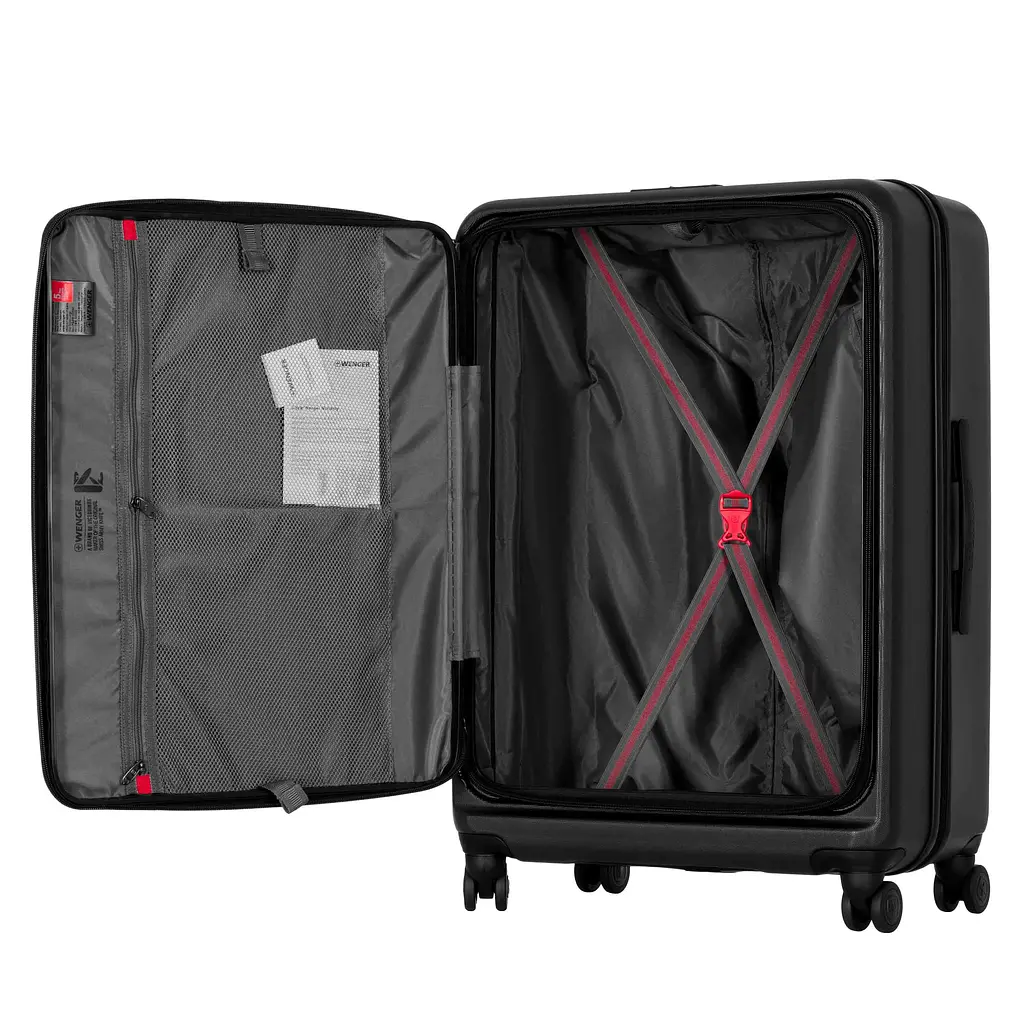 Wenger Чемодан Wenger Skyon Hardside Large, великий, полікарбонат, TSA, 4 колеса, розширення, чорний - фото 9