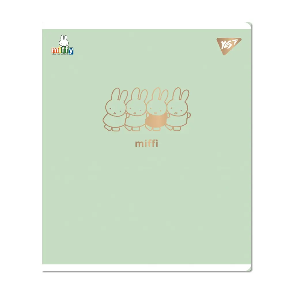 Зошит Yes Gold Miffy А5 12 аркушів клітинка (767492), в асортименті - фото 3