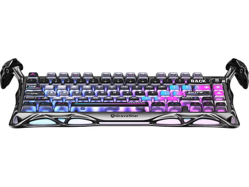 Клавіатура Gravastar Mercury K1 Pro Kailh Speedy Mint Cyberpunk (GSK1PRO_CBLK) - фото 2