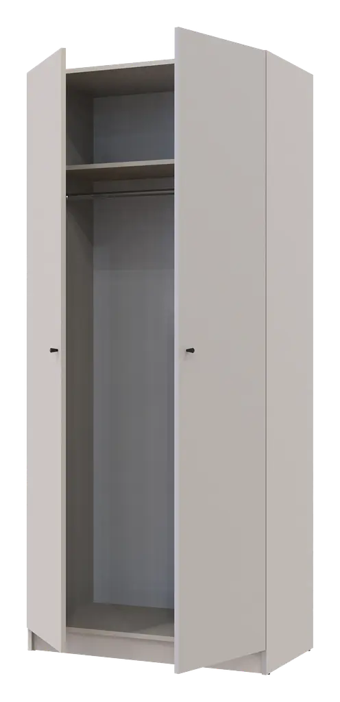 Шафа для одягу Doros Промо Кашемір 2 ДСП 90х48х204 (80737668) - фото 5