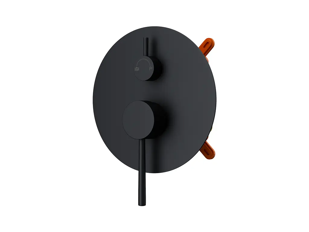 Душова система прихованого монтажу Corsan Lugo black + BOX Z03MBL, Чорний матовий - фото 5