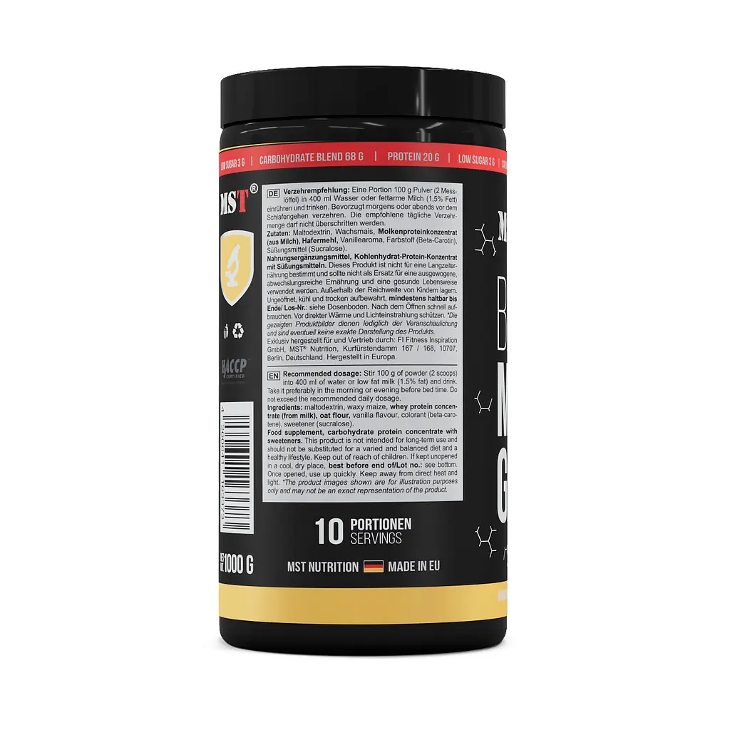 MST® BEST Mass Gainer Гейнер - 1000 г - фото 3