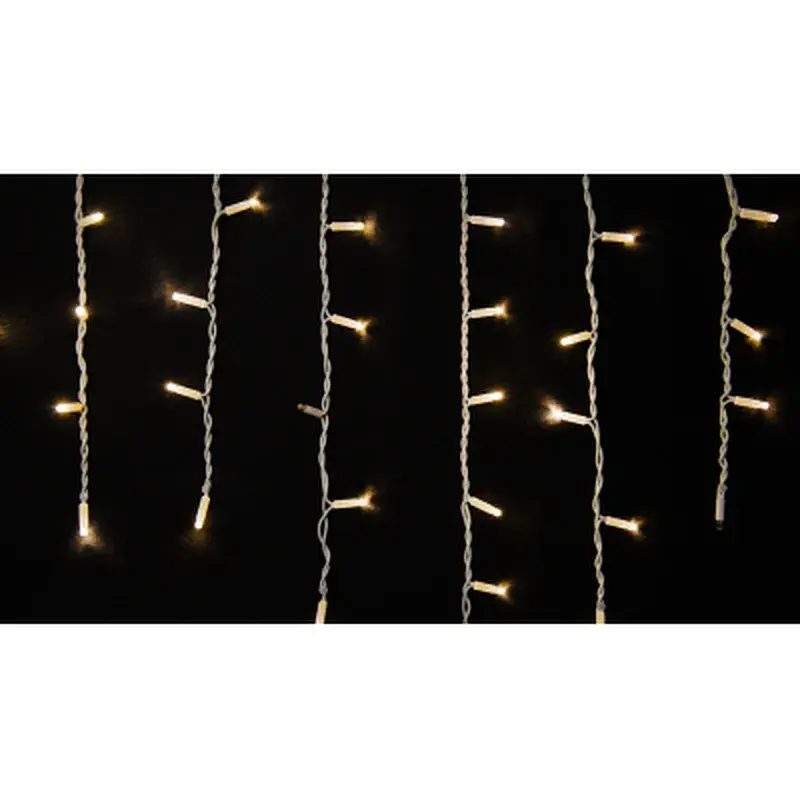 Гірлянда Delux Icicle 75LED 2x0.7m 18 flash теплий білий/білий IP44 EN (90012959) - фото 2