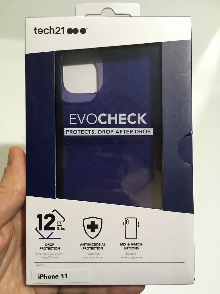 Протиударний силіконовий чохол Tech21 Evo Check для iPhone 11 (6.1") Indigo - фото 6