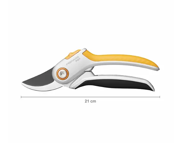 Площинний секатор суцільнометалевий Fiskars Plus P531 (1057168) - фото 2