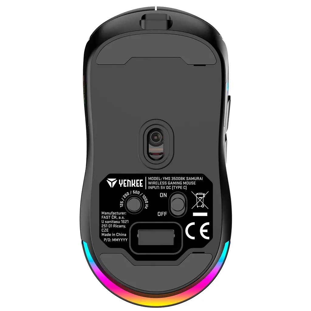 Мишка YENKEE YMS 3500BK Samurai Wireless Black (45018706) - фото 3