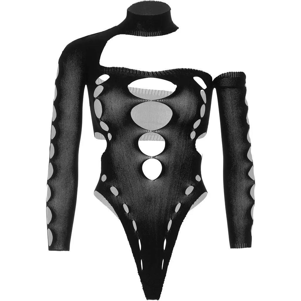 Боді Leg Avenue Seamless Thong back Bodysuit Black One Size - фото 3