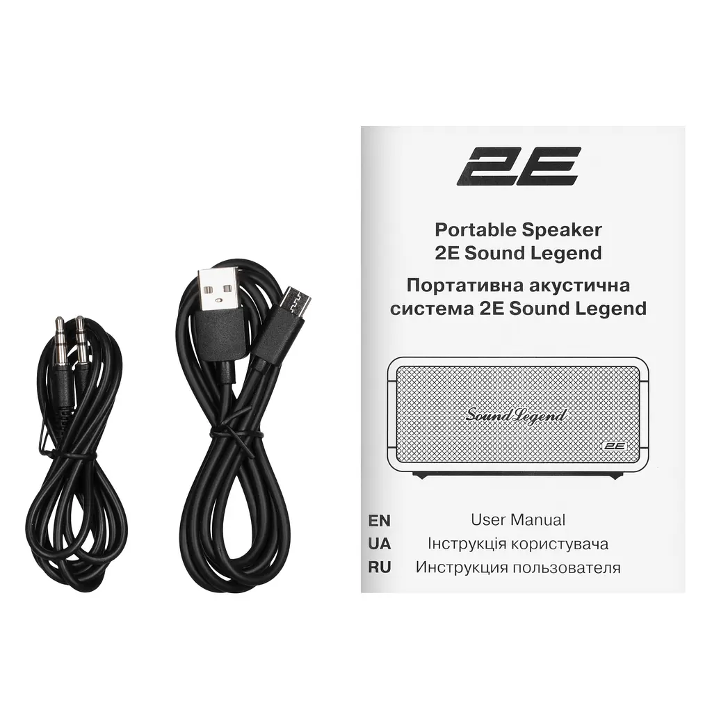 Портативна колонка 2E SoundLegend Black 80 Вт, BT 5.3, TWS, FLAC, MP3, WAV, EQ, Power Bank, IPX6, RGB - фото 8