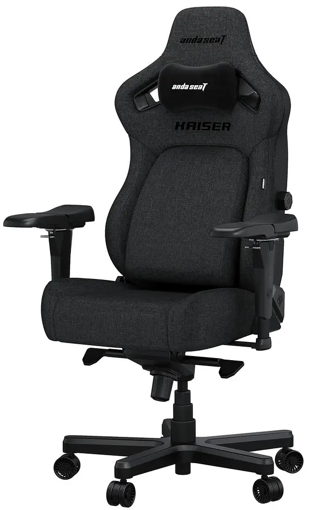 Ігрове крісло Anda Seat Kaiser 4 Dark Gray Fabric Size L (AD12YDDC-L-20-GB-CF) - фото 3