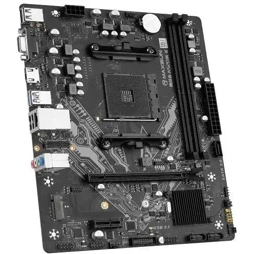 Материнська плата Maxsun Challenger AM4 (A520) A520M-K, A520, 2xDDR4, Int.Video(CPU), 3xSATA3, 1xM.2 4.0, PCI-E 16x 3.0, PCI-E 1x 3.0, ALC897, RTL8111H, 2xUSB3.2/4xUSB2.0, DP/HDMI, Micro ATX (MS-Challenger A520M-K) - фото 3
