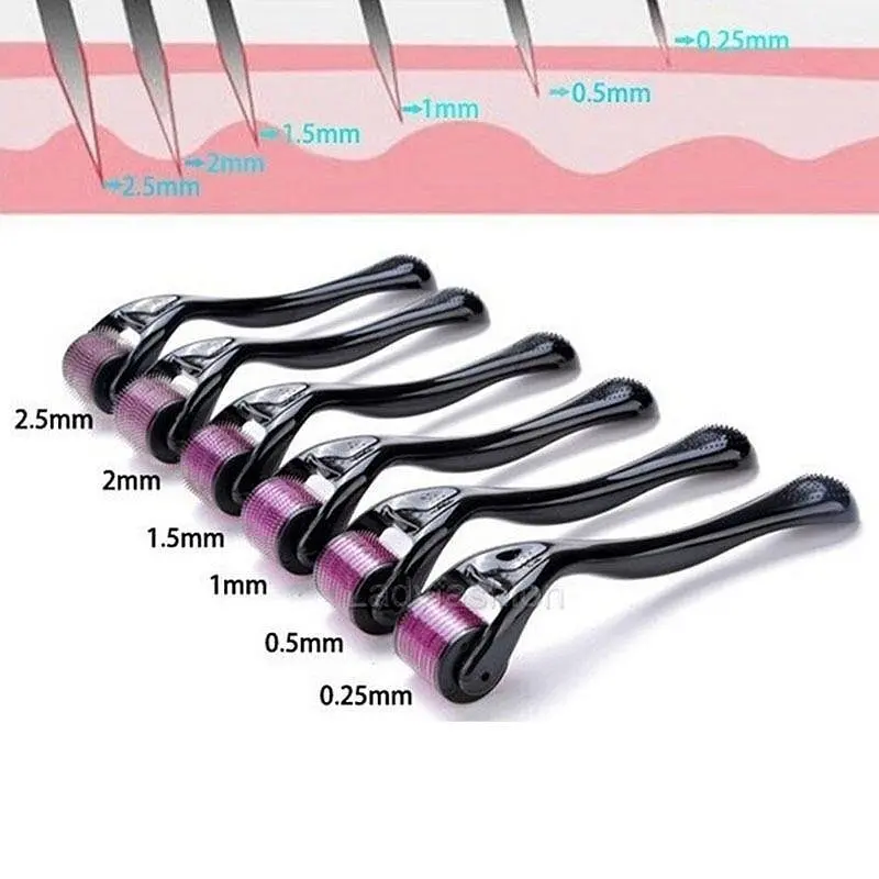 Мезоролер Derma Roller для обличчя на 0.3 мм 540 голок - фото 2