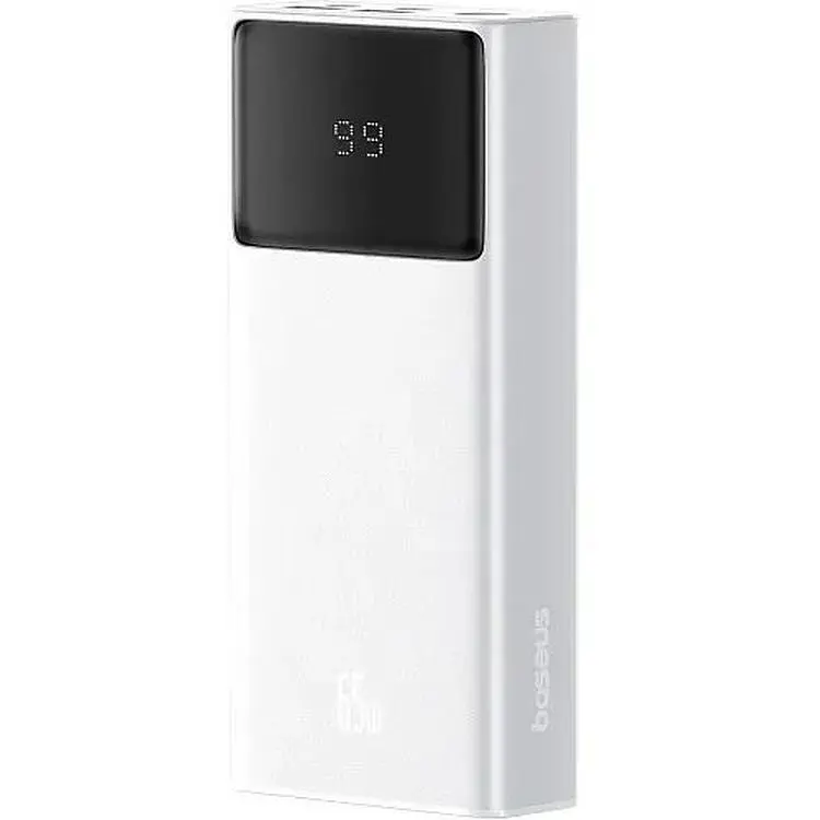 Портативна батарея Baseus Star-Lord Digital Display Fast Charging 20000 mAh 30W P10022904213-00 White - фото 3
