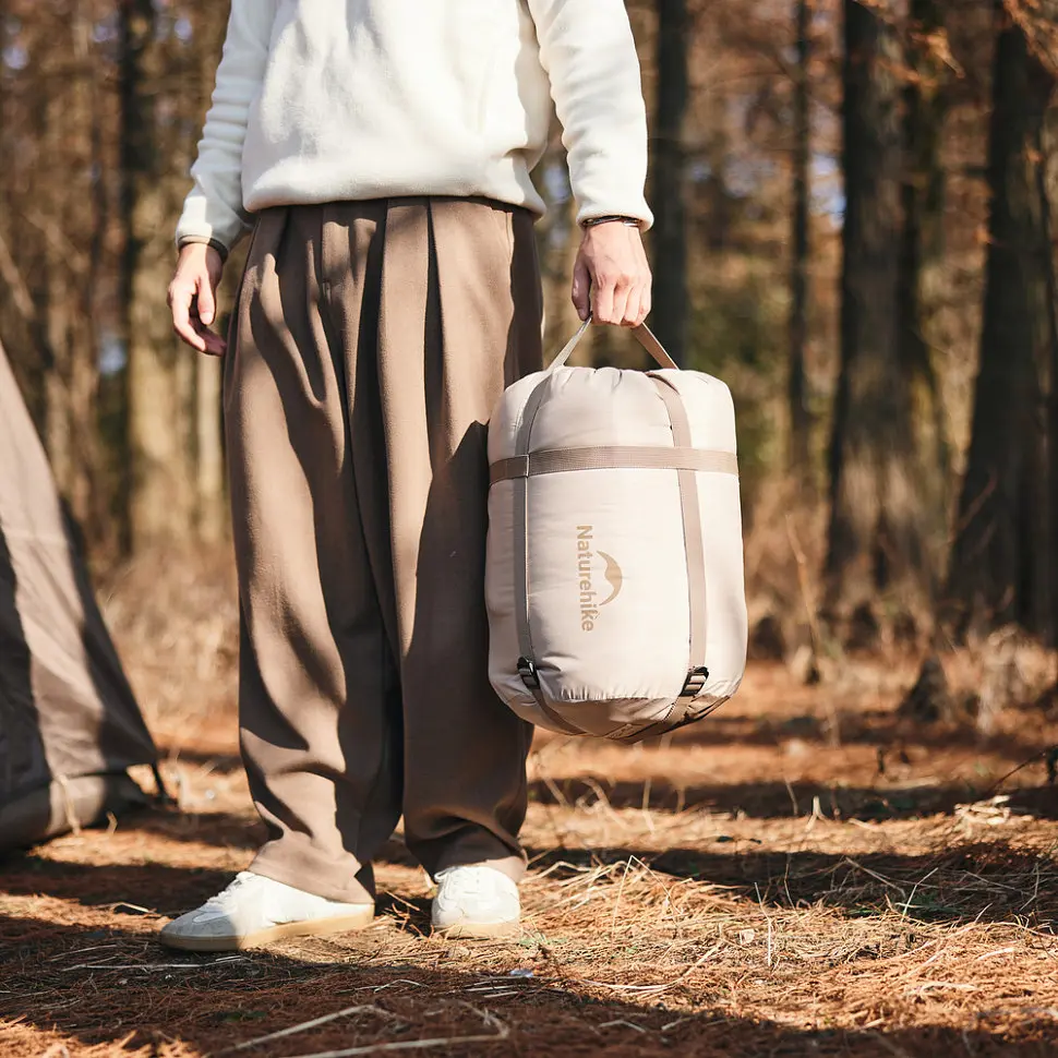Спальний мішок двомісний Naturehike CNK2300019, коричневий - фото 8