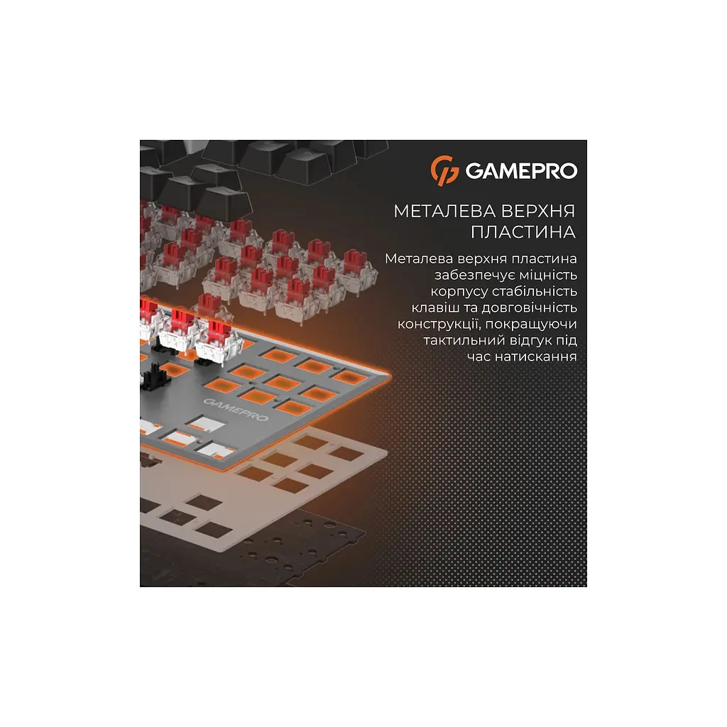 Клавиатура GamePro Genesis Joker Pro MK124G Pro Outemu Red Switch Wireless/Bluetooth/USB UA Gray (MK124G Pro) - фото 8