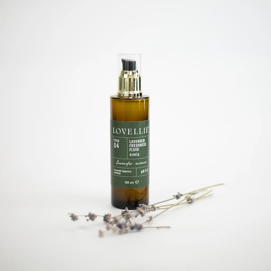 Освіжаючий Лавандовий флюїд Lavender Freshness Fluid Lavender Essence LOVELLIE 100 мл - фото 3