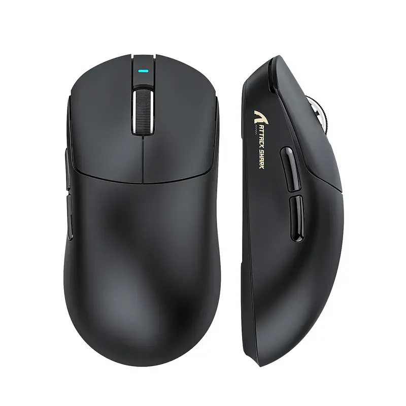 Игровая беспроводная мышка Attack Shark X8 Pro / Три режима подключения / 8К / Сенсор PAW3395 Pro / Black - фото 2