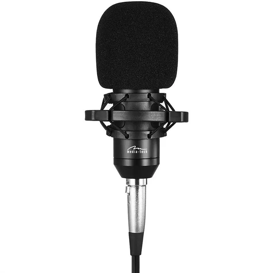 Игровой стрим микрофон Media-Tech Профессиональный набор XLR USB черный (MT397K) - фото 9