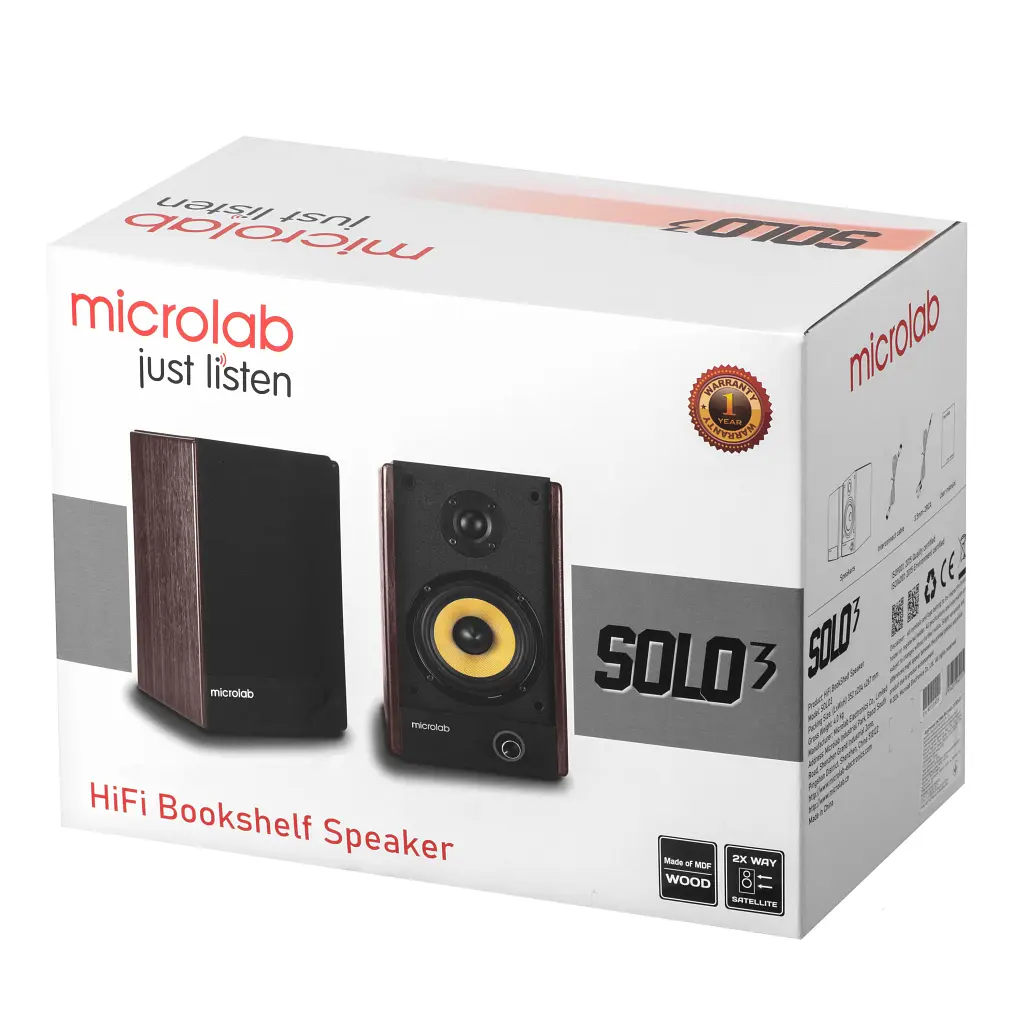 Акустична система Microlab SOLO 3 40W Brown (SOLO-3BR) - фото 11