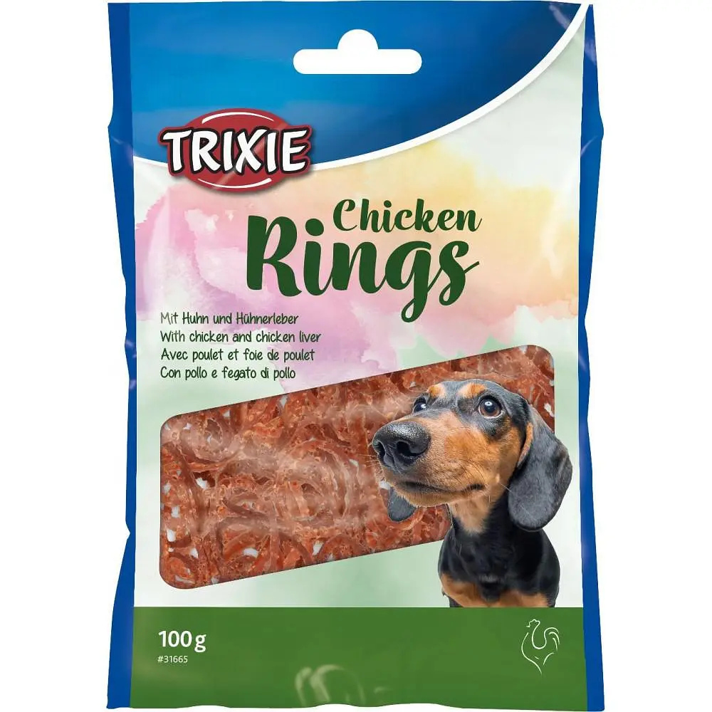 Ласощі для собак Trixie «Chicken Rings», 100 г (курка) - фото 2