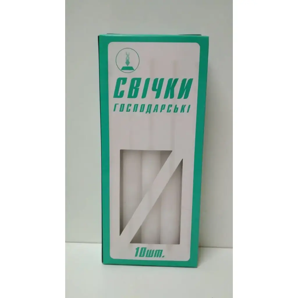 Свічка велика в коробці 24 см d 2 см 10 шт. - фото 3