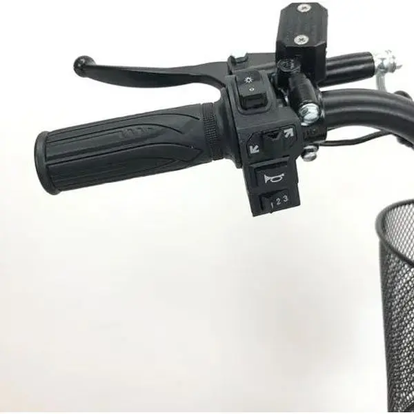 Электровелосипед Minako V4 PRO двухместный 800W/60V/24Ah с задним амортизатором синий - фото 10