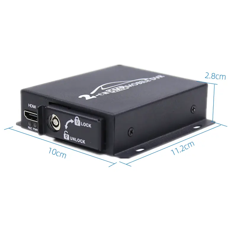 Мобільний AHD відеореєстратор на 2 камери Pomiacam HD DVR для таксі, автобусів, вантажівок, 5 Мп, SD до 128 Гб, пульт (100399) - фото 5