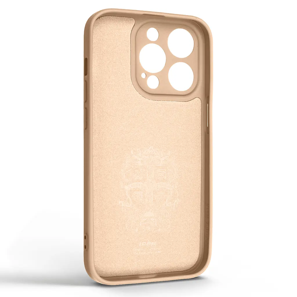 Силиконовый чехол для Apple iPhone 14 Pro, Icon Ring, пудровый, панель-накладка, с кольцом-подставкой на 360°, противоударный, возможность использования магнитных держателей, ArmorStandart (ARM68710) - фото 2