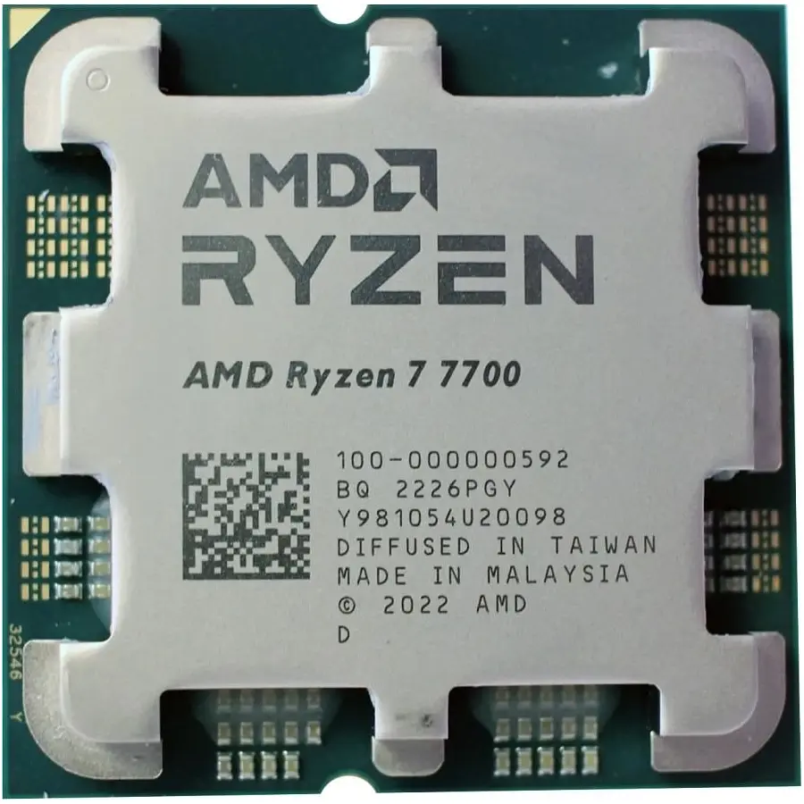 Процесор AMD Ryzen 7 7700 (3.8GHz 32MB 65W AM5) Tray (100-000000592)
