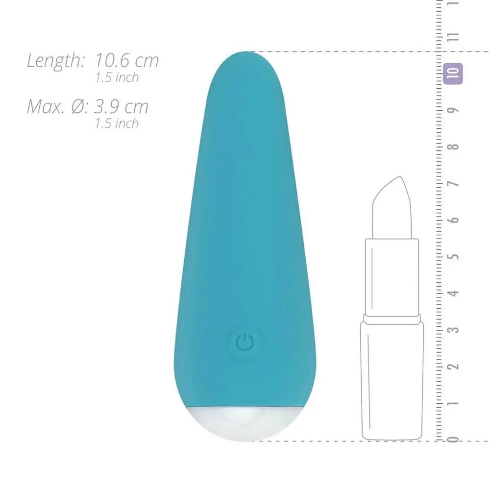 Мінівібратор Cala Azul - Julia Mini Vibrator, дуже ніжний, 10 режимів - фото 4