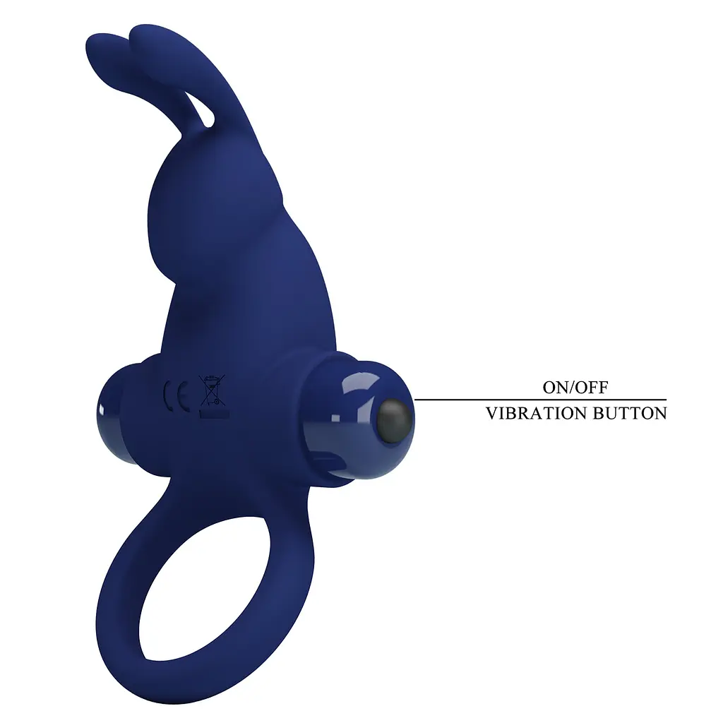 Ерекційне кільце з вібрацією PRETTY LOVE Powerful ring, 10 vibration functions PRETTY LOVE BI-210204-3 100224 - фото 5