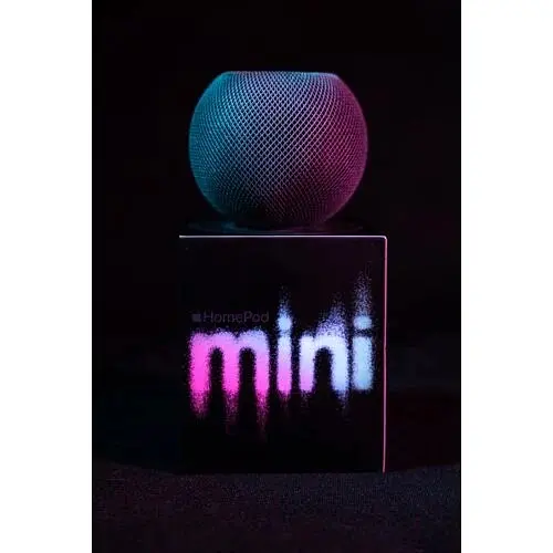 Портативна акустика Apple HomePod mini смарт A2374 сіра (MYS5G2) - фото 4