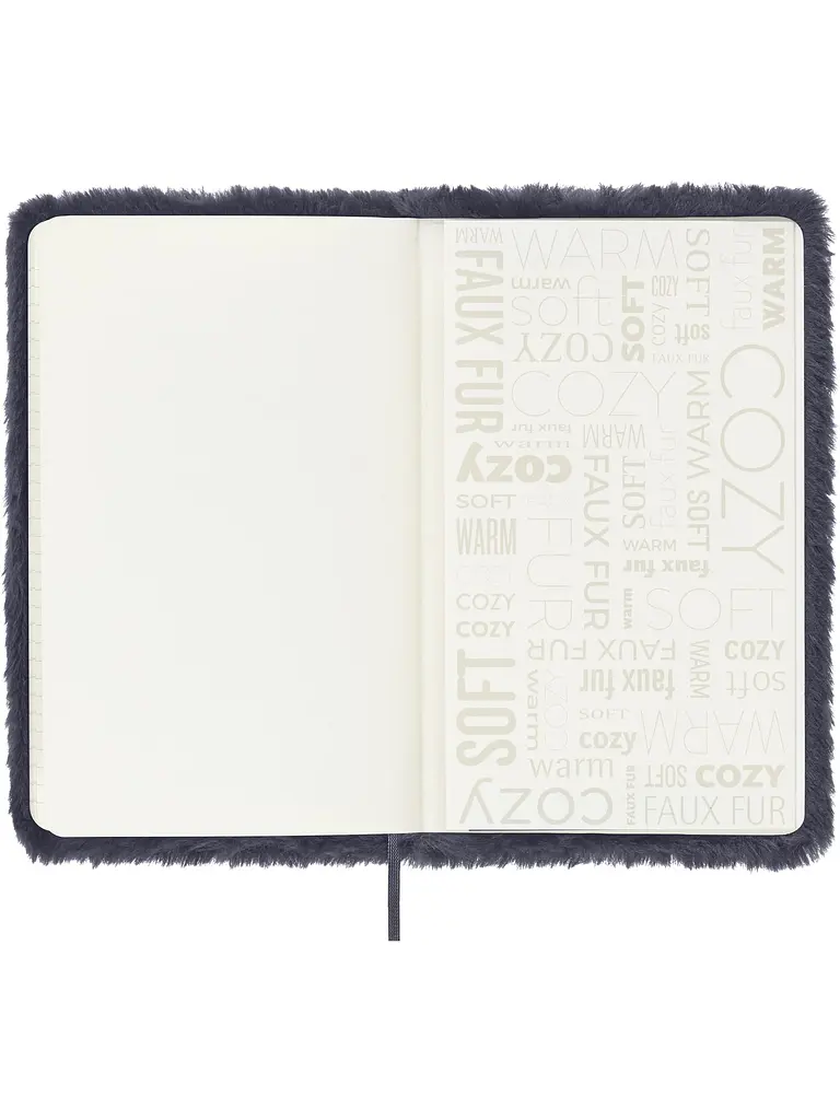 Записник Moleskine Soft середній, Лінійка Темно-синє штучне хутро в подарунковому боксі (LCFUR31ABOX) - фото 6