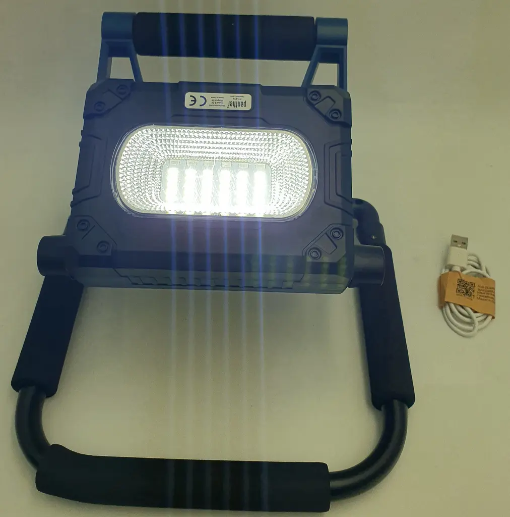 LED Прожектор 30W трансформер акумуляторний світлодіодний із сонячною батареєю та функцією Power Bank ліхтар Panther PT-874 - фото 8
