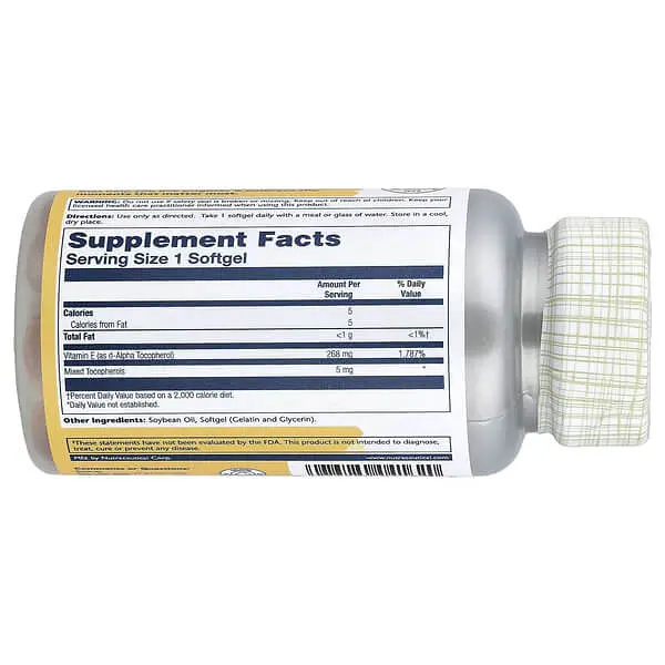 Вітамін Е Vitamin E 50 рідких капсул Solaray vit0006334 - фото 2